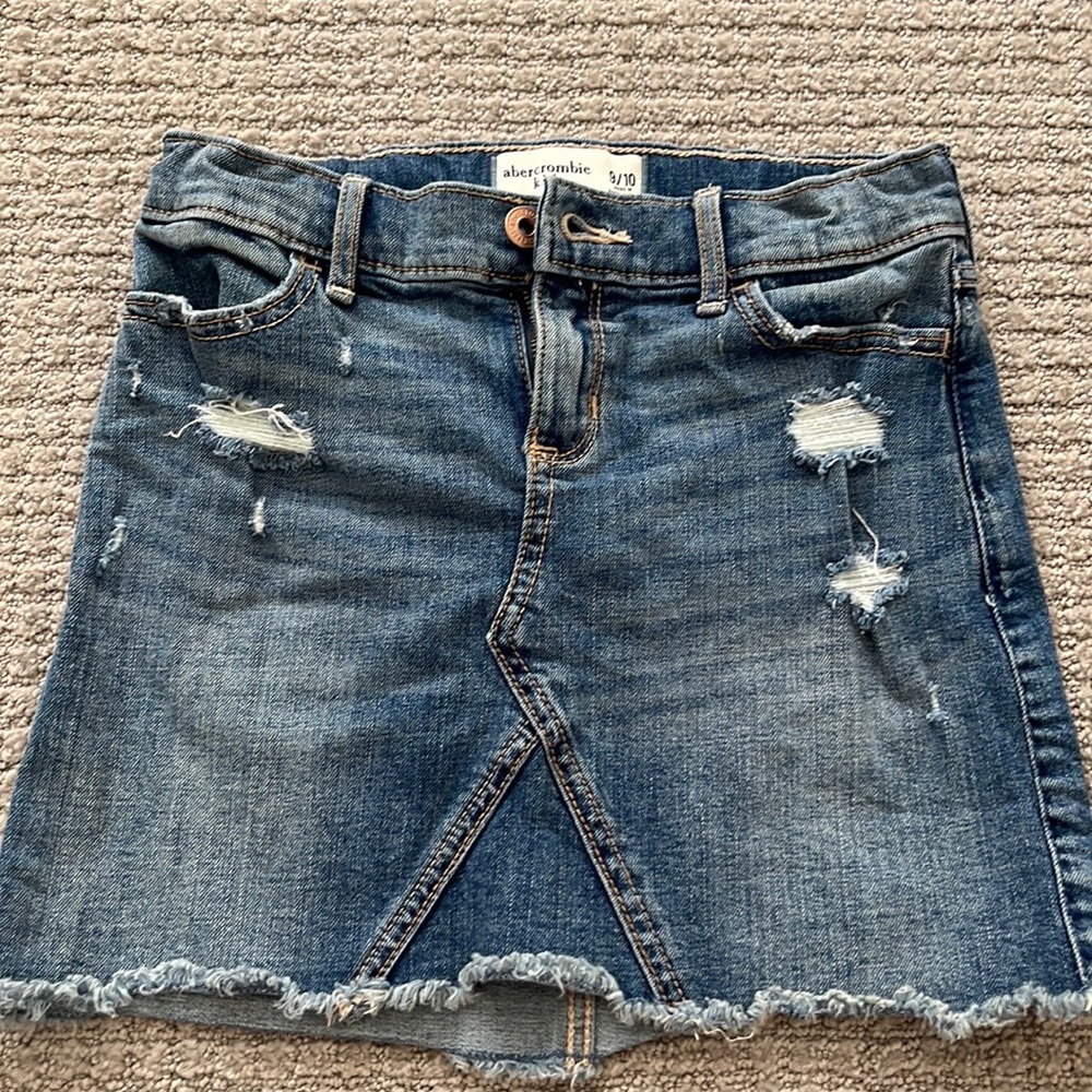 Abercrombie kids Jean skirt adjustable